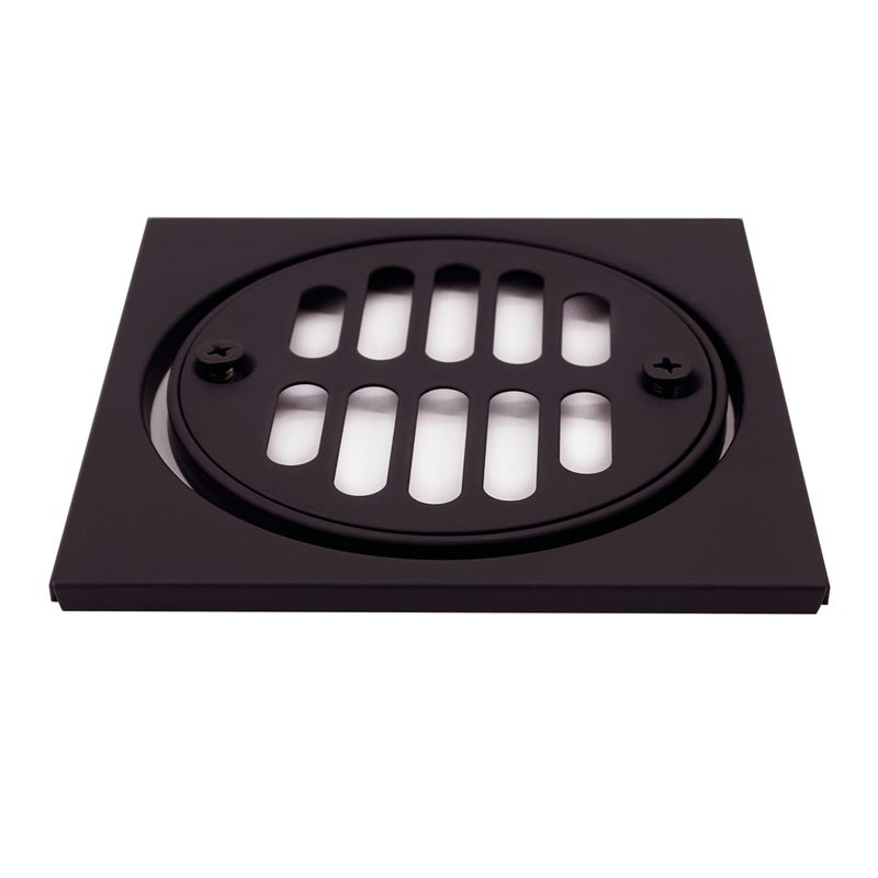Westbrass Shower Strainer Set Square with Crown, Oil Rubbed Bronze, D313-12 - Image 3